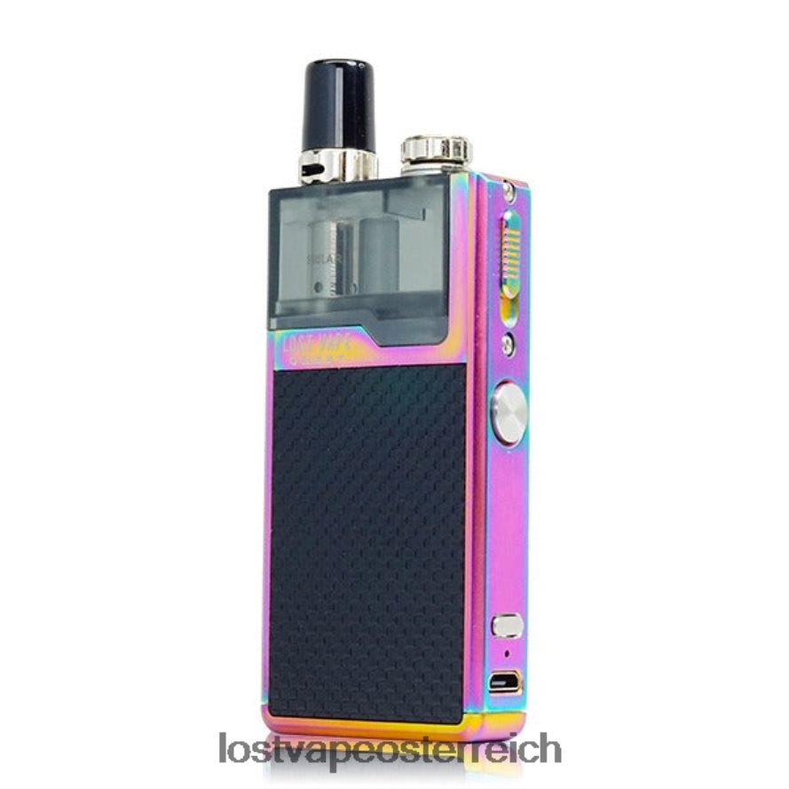 Lost Vape Review Österreich - 66TH26467 Lost Vape Quest Orion Q Pod-Gerät, komplettes Kit Regenbogen/schwarzes Gewebe