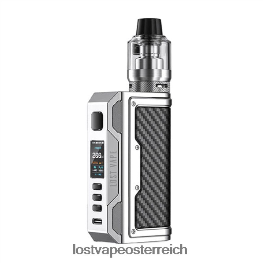 Lost Vape Pods Near Me - 66TH26140 Lost Vape Thelema Quest 200W-Kit Edelstahl/Kohlefaser