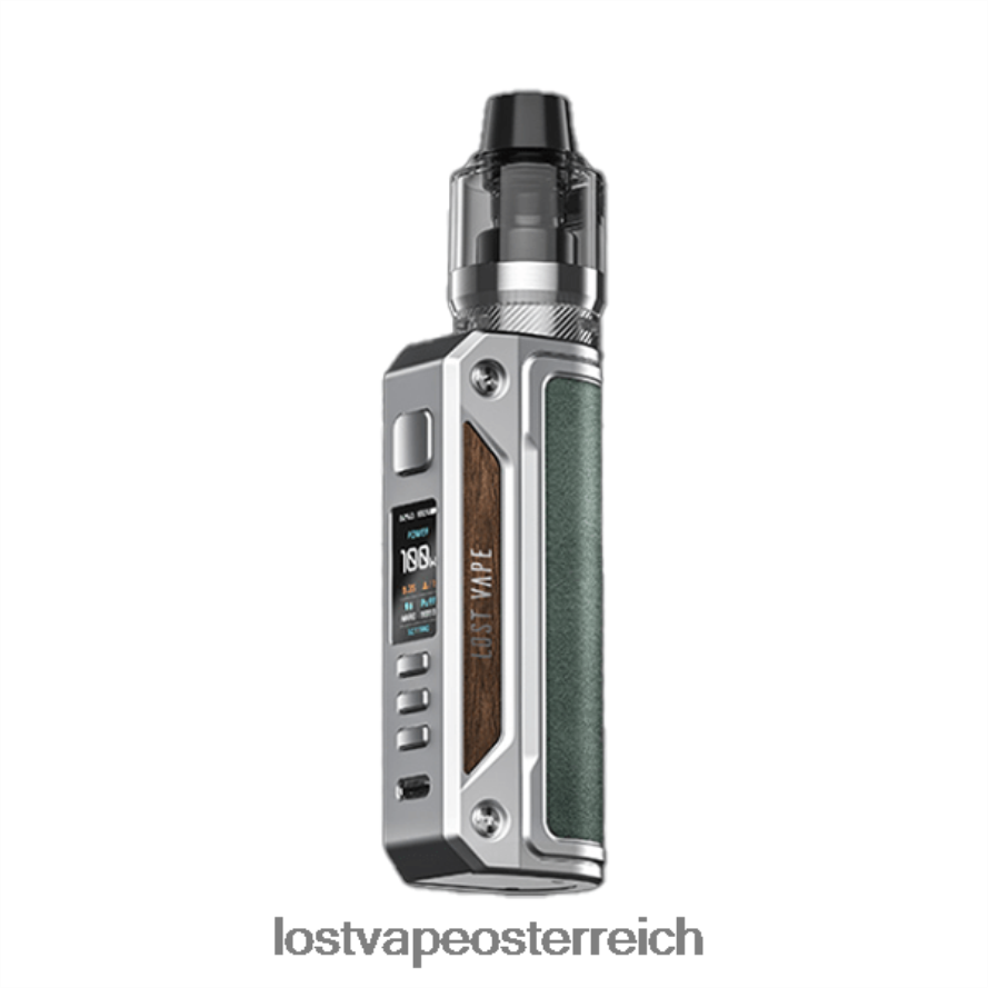 Lost Vape Preis - 66TH2613 Lost Vape Thelema Solo-100-W-Kit Edelstahl/Mineralgrün