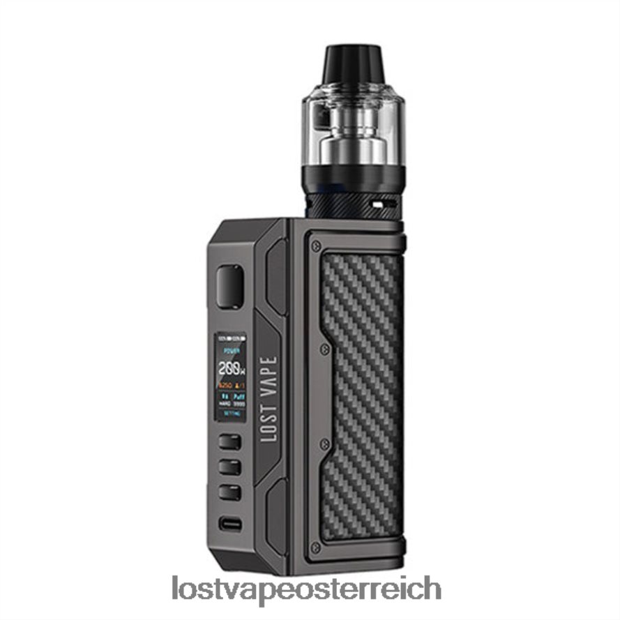 Lost Vape Wholesale - 66TH26136 Lost Vape Thelema Quest 200W-Kit Rotguss/Kohlefaser