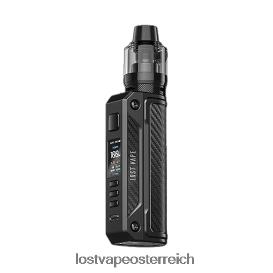 Lost Vape Österreich - 66TH26171 Lost Vape Thelema Solo-100-W-Kit Schwarz/Kohlefaser