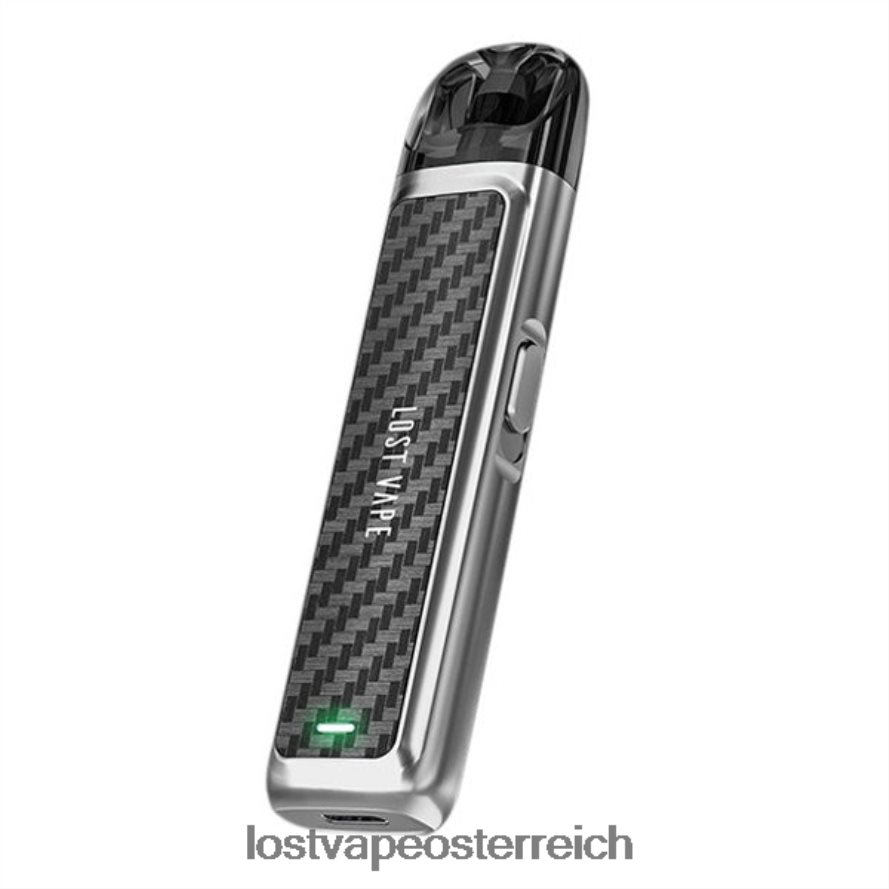 Lost Vape Wholesale - 66TH26226 Lost Vape URSA Pod-Kit | 800 mAh silberne Kohlefaser