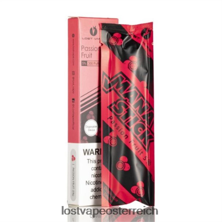Lost Vape Kaufen Österreich - 66TH26524 Lost Vape Mana Stick Einweg | 300 Züge | 1,2 ml Passionsfrucht 5%
