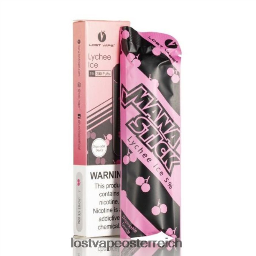 Lost Vape Wien - 66TH26522 Lost Vape Mana Stick Einweg | 300 Züge | 1,2 ml Litschi-Eis 5 %