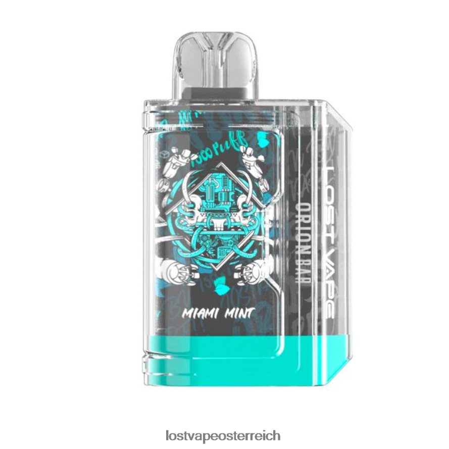Lost Vape Kaufen Österreich - 66TH2684 Lost Vape Orion Bar Einweg | 7500 Züge | 18ml | 50 mg Miami-Minze
