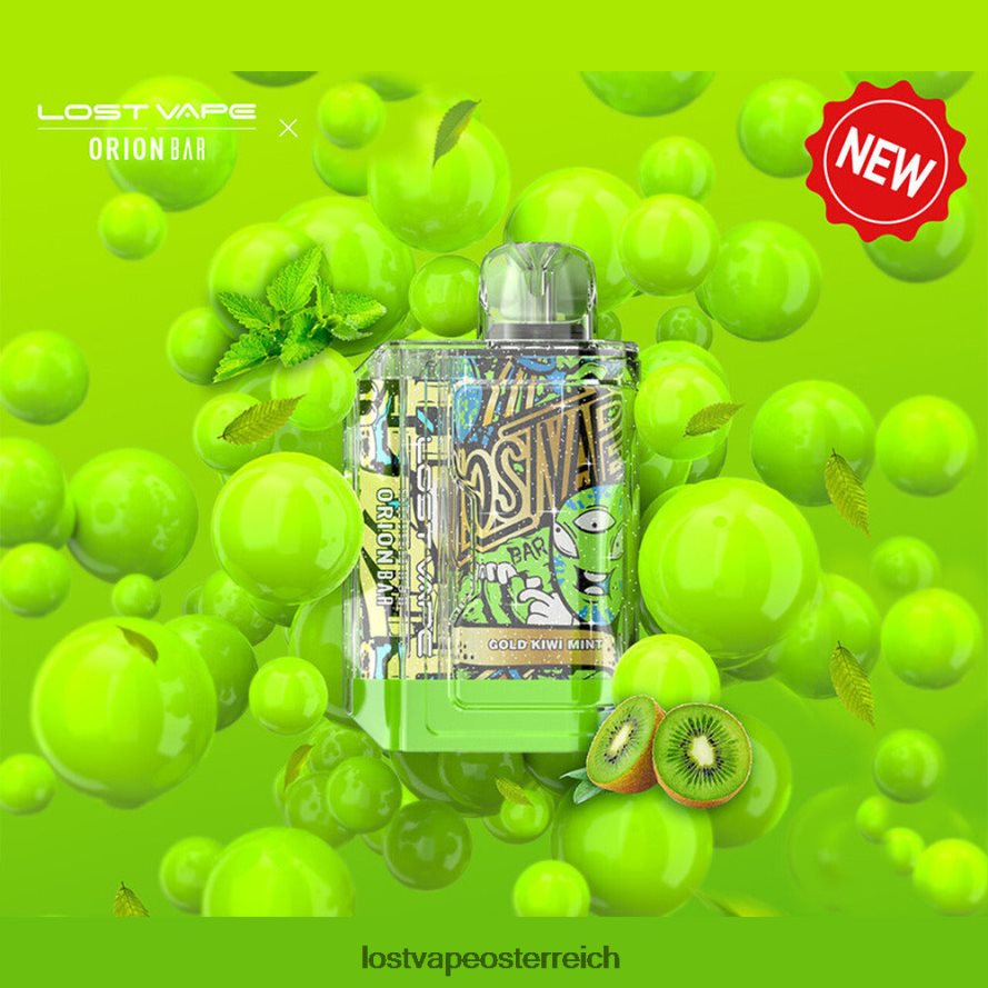 Lost Vape Price - 66TH2689 Lost Vape Orion Bar Einweg | 7500 Züge | 18ml | 50 mg goldene Kiwi-Minze