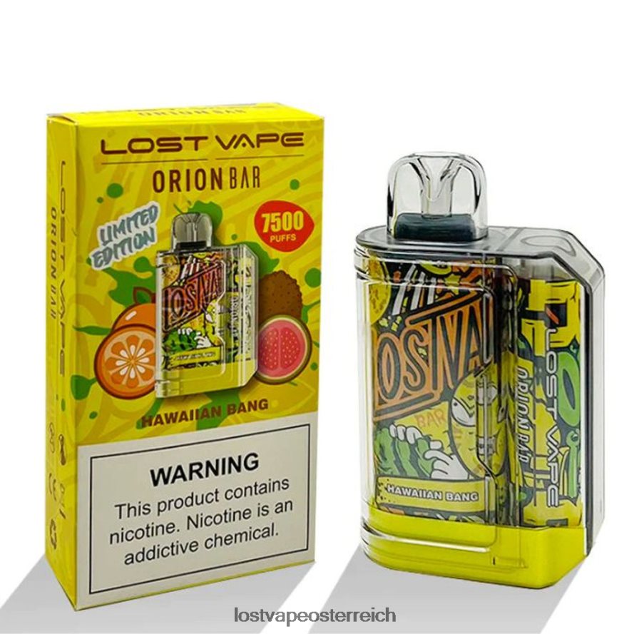 Lost Vape Review Österreich - 66TH2697 Lost Vape Orion Bar Einweg | 7500 Züge | 18ml | 50 mg hawaiianischer Knall