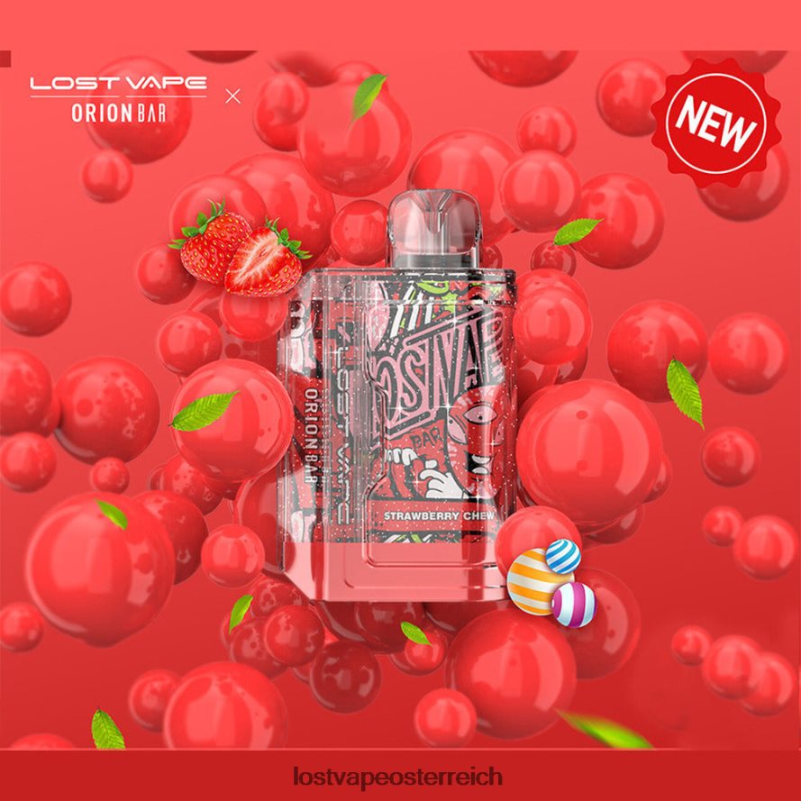 Lost Vape Österreich - 66TH2691 Lost Vape Orion Bar Einweg | 7500 Züge | 18ml | 50 mg Erdbeerkauen
