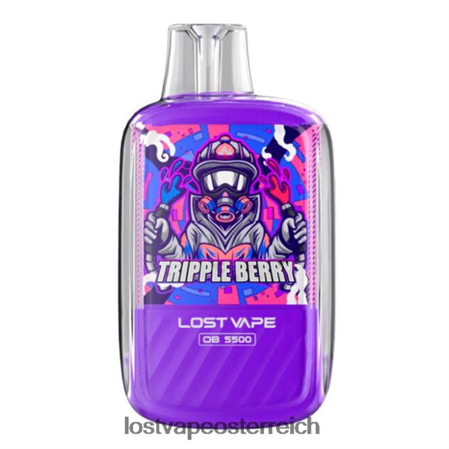 Lost Vape Disposable - 66TH26108 Lost Vape Orion ob5500 5500 Züge 14 ml 50 mg Einwegartikel dreifache Beere