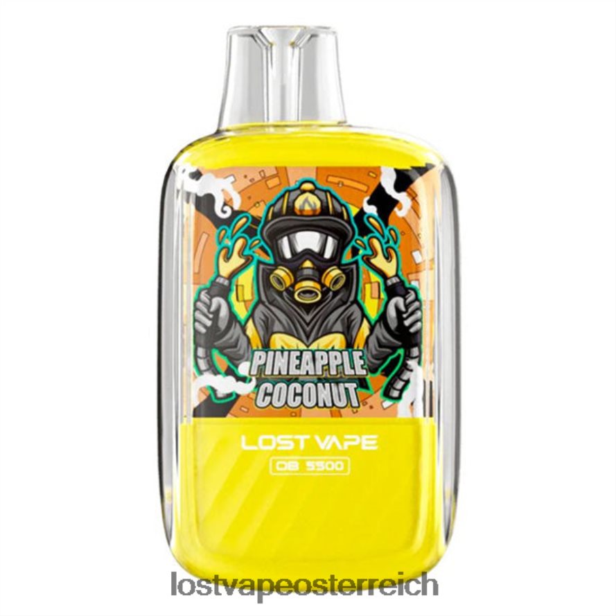 Lost Vape Kaufen Österreich - 66TH26104 Lost Vape Orion ob5500 5500 Züge 14 ml 50 mg Einwegartikel Ananas-Kokosnuss