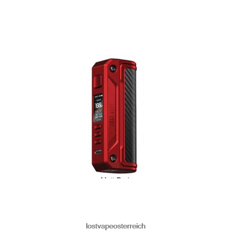 Lost Vape Preis - 66TH26253 Lost Vape Thelema Solo 100w mod Mattrot/Kohlefaser