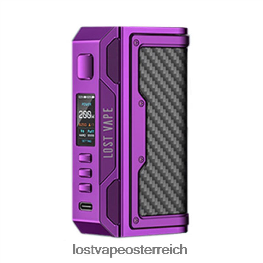 Lost Vape Wholesale - 66TH26186 Lost Vape Thelema Quest 200w Mod Lila/Kohlefaser