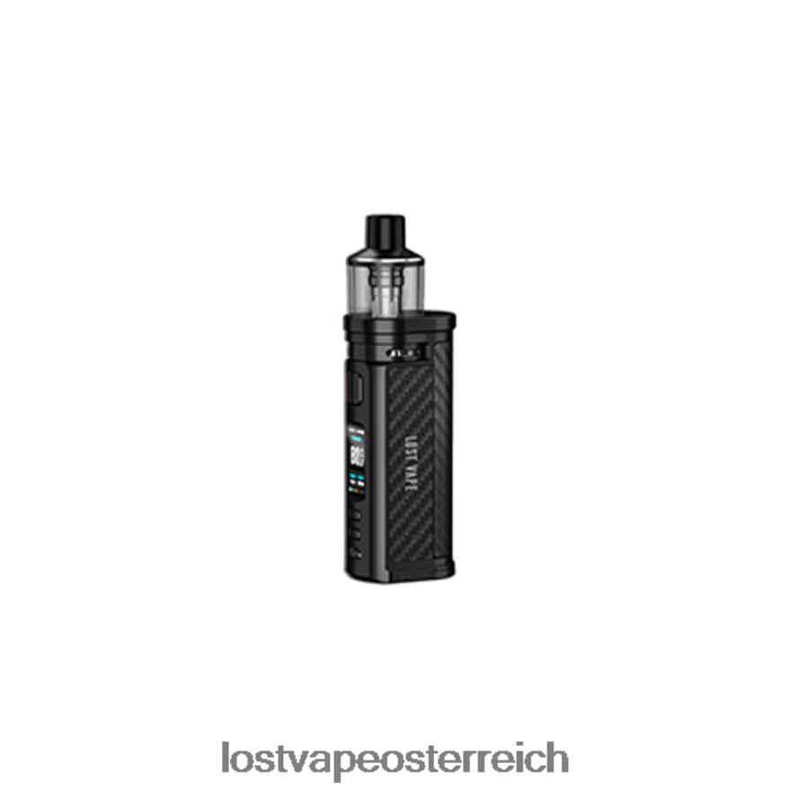 Lost Vape Flavors Österreich - 66TH2635 Lost Vape Centaurus q80 Pod-Mod schwarze Kohlefaser