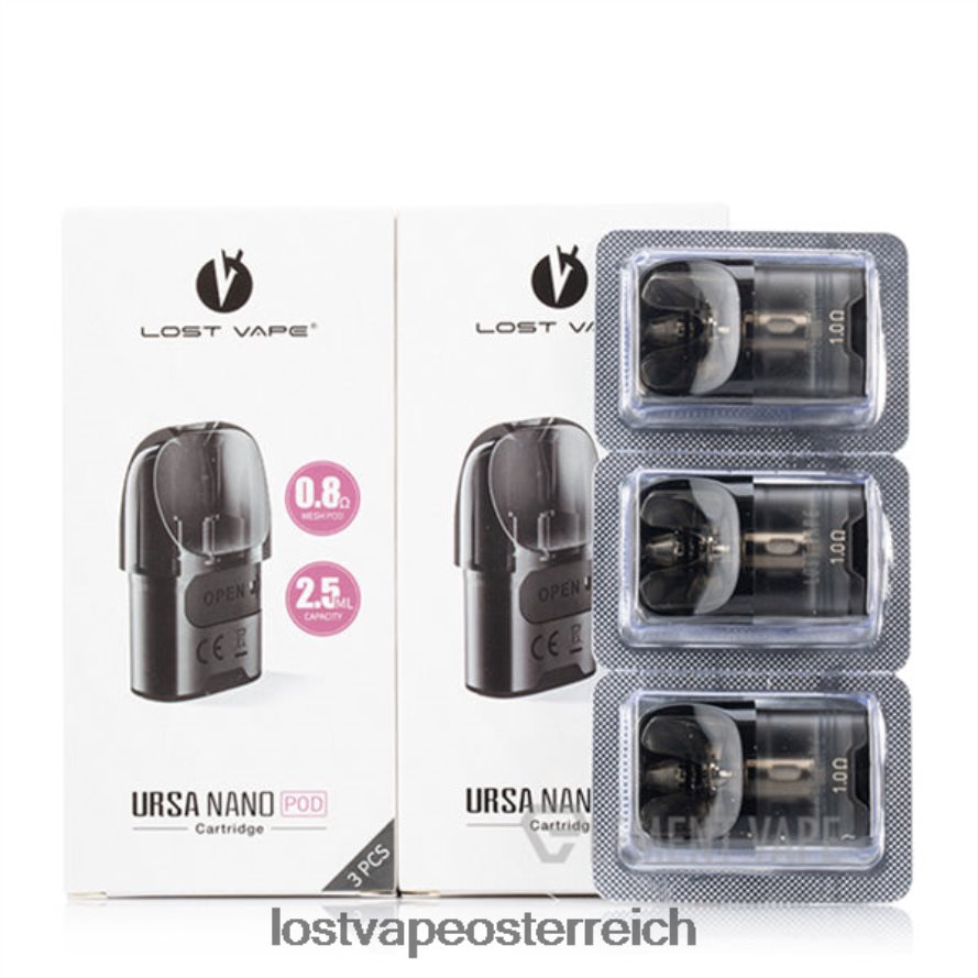 Lost Vape Disposable - 66TH26128 Lost Vape URSA Ersatzkapseln | 2,5 ml (3er-Pack) rosa 1.Ohm