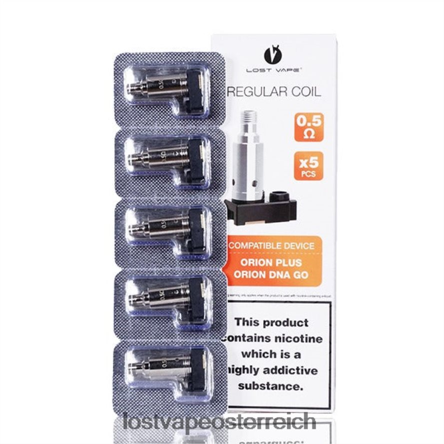 Lost Vape Wholesale - 66TH26326 Lost Vape Orion plus DNA-Ersatzspulen (5er-Pack) 0,5 Ohm