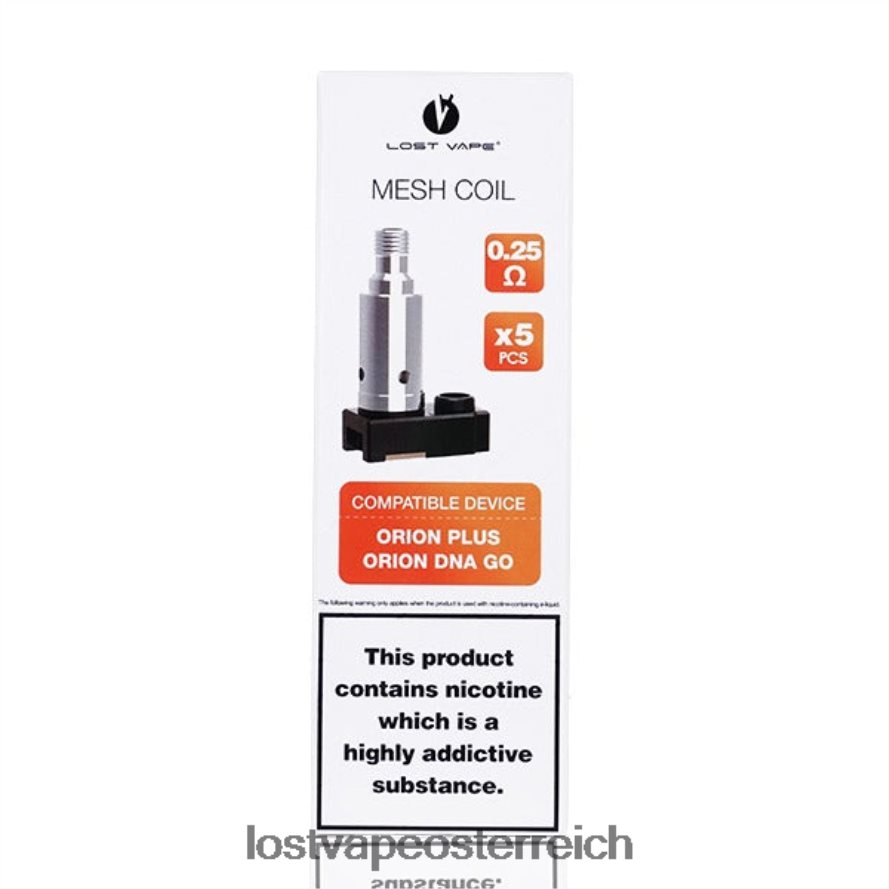 Lost Vape Wholesale - 66TH26326 Lost Vape Orion plus DNA-Ersatzspulen (5er-Pack) 0,5 Ohm