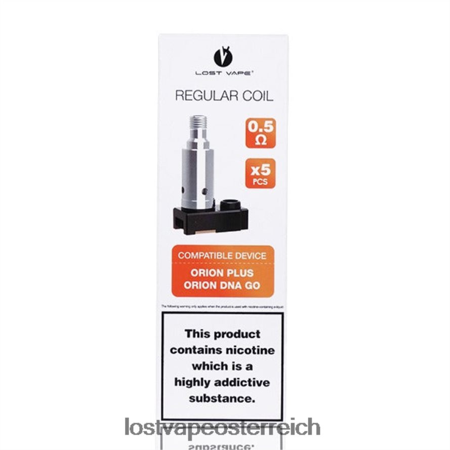 Lost Vape Wholesale - 66TH2636 Lost Vape Orion plus DNA-Ersatzspulen (5er-Pack) 0,25 Ohm