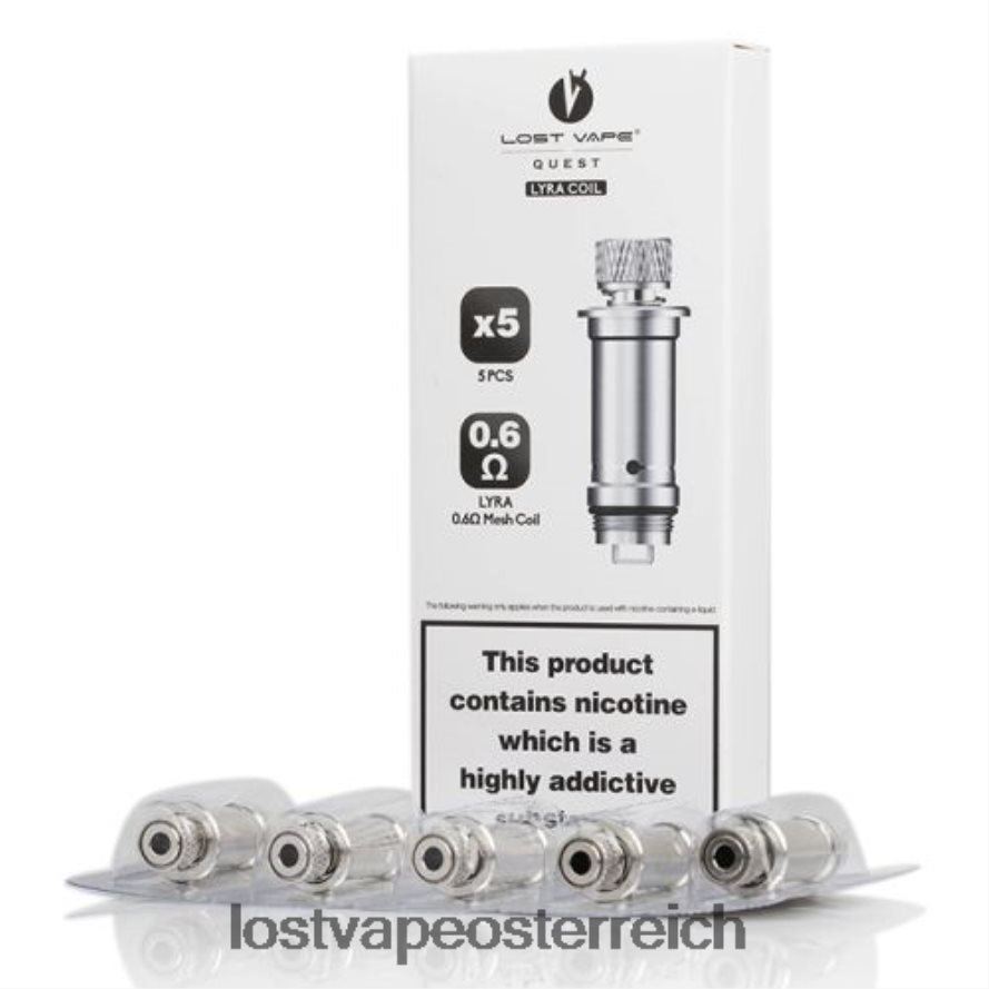 Lost Vape Österreich - 66TH26391 Lost Vape Lyra Ersatzspulen (5er-Pack) Mesh-Spule 0,6 Ohm